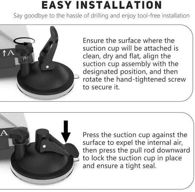 Alt view image 3 of 6 - Starlink Mini Mount, Starlink Mini Accessory for Car Sunroofs or Windows, Secure Satellite Mounting Kit with Strong Grip for RVs, Boats and Road Trips, Stable Signal Performance,Black
