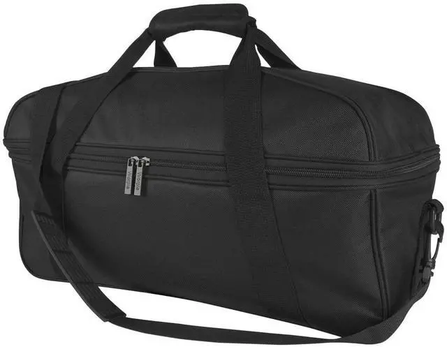 Main image of Travel Case with Shoulder Strap for Boombox 3/2/1 Portable Waterproof Lightweight Speaker Carrying Storage Holder with Zipper Mesh Bag for Charger Adapter (Black)