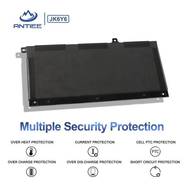 Alt view image 6 of 7 - JK6Y6 Laptop Battery for Dell Latitude 3120 3140 3410 3510/Vostro/Inspiron | Vostro 5300 5301 5401 5402 5501 5502, Inspiron 5300 5301 5401 5402 5408 5409 5501 5502 5508 5509/ 5400 2-in-1 5406 2-in-1
