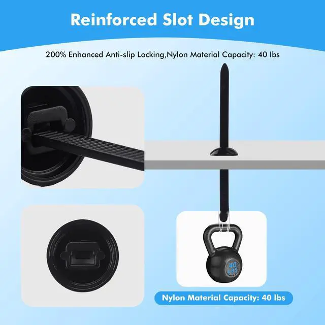 Alt view image 7 of 7 - 2026 Upgrade Nylon Universal Cable Tie Buckle, New Multifunctional Nylon Zip Ties, Heavy Duty Plastic Rivet T Zip Ties Style for Car Repair, Home Use and Cable Management (150 PCS)