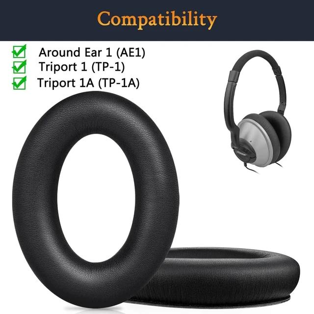 Alt view image 2 of 6 - Cooling Earpads for Bose (TP-1/TP-1A/AE1) - Black | for Triport (1/1A), Around Ear I