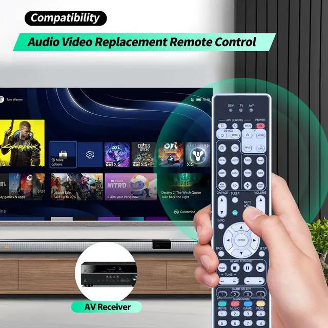 Alt view image 2 of 7 - RC036SR New Replacement Remote Control for Marantz AV Receiver SR7012 SR7013