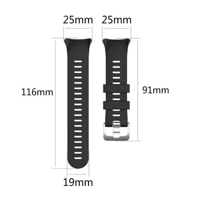 Alt view image 5 of 7 - Silicone Wristband Replacement WatchBand Strap for Garmin Forerunner 45/Forerunner 45s Smartwatch