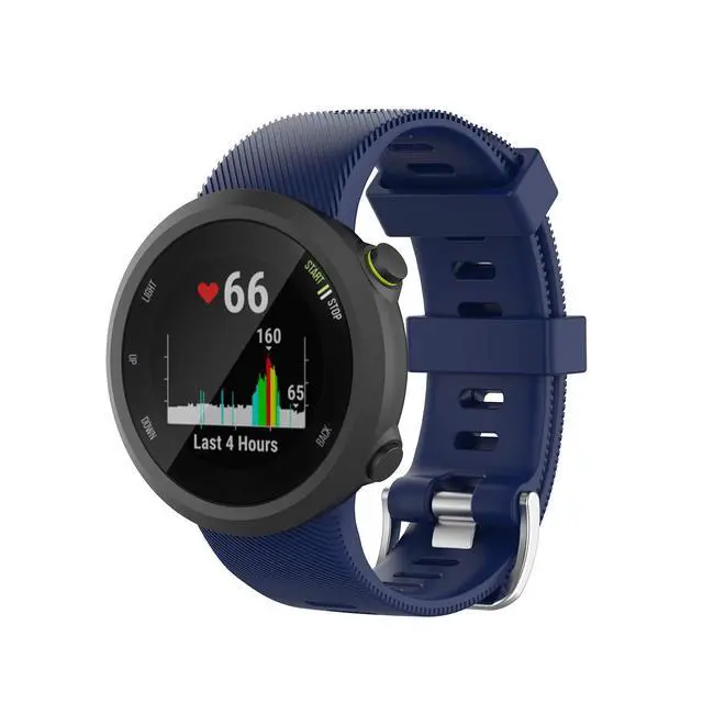 Alt view image 3 of 7 - Silicone Wristband Replacement WatchBand Strap for Garmin Forerunner 45/Forerunner 45s Smartwatch