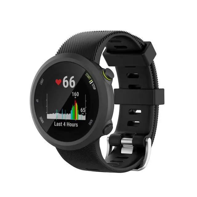 Alt view image 4 of 7 - Silicone Wristband Replacement WatchBand Strap for Garmin Forerunner 45/Forerunner 45s Smartwatch