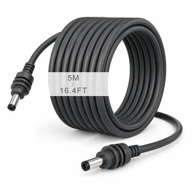 Main image of Starlink Mini Power Cable Compatible, DC to DC Cable with Waterproof 5.5mm x 2.1mm Connector, 16AWG PVC Cord (16.4FT)