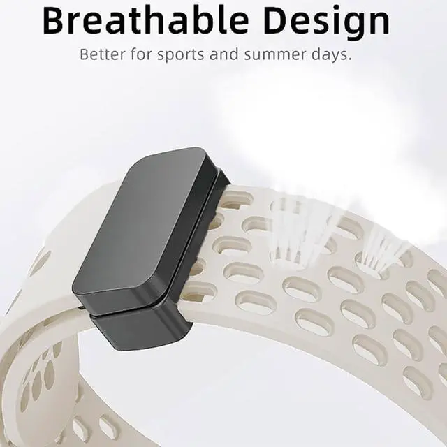 Alt view image 4 of 6 - Compatible with Embr Wave 2 Band, Breathable Soft Silicone Magnetic Butterfly Clousure Sport Replacemet Band Straps Compatible for Embr Wave 2 Thermal Wristband