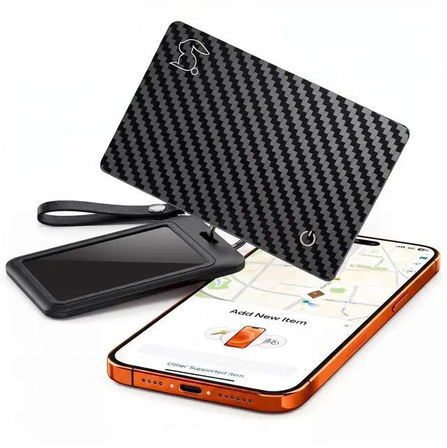Main image of MFi Certified Wallet Tracker Card with Card Holder,Rechargeable Item Finder for Wallets Passport Luggage,Compatible with Apple Find My & Google Find Hub,Ultra Slim Card Locator