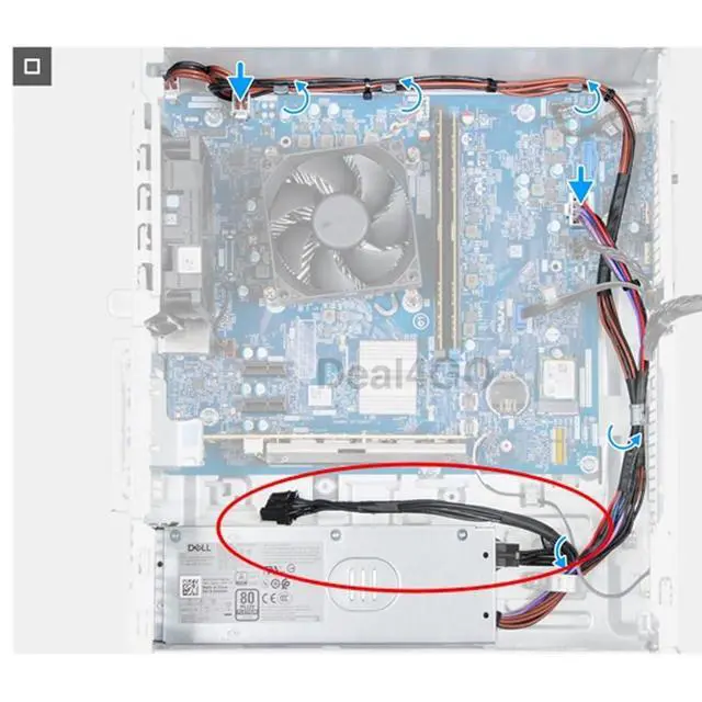 Alt view image 3 of 5 - 8-pin GPU Power Supply Cable TK46M 0TK46M Replacement for Dell Pro Tower QBT1250, QBS1250 QCT1250 ECT1250 Plus Desktop