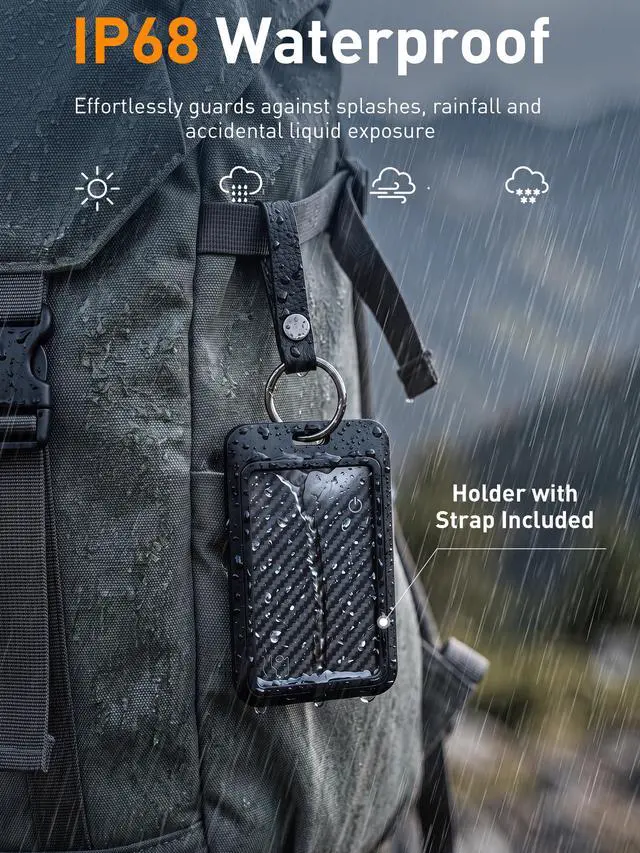 Alt view image 4 of 7 - MFi Certified Wallet Tracker Card with Card Holder,Rechargeable Item Finder for Wallets Passport Luggage,Compatible with Apple Find My & Google Find Hub,Ultra Slim Card Locator
