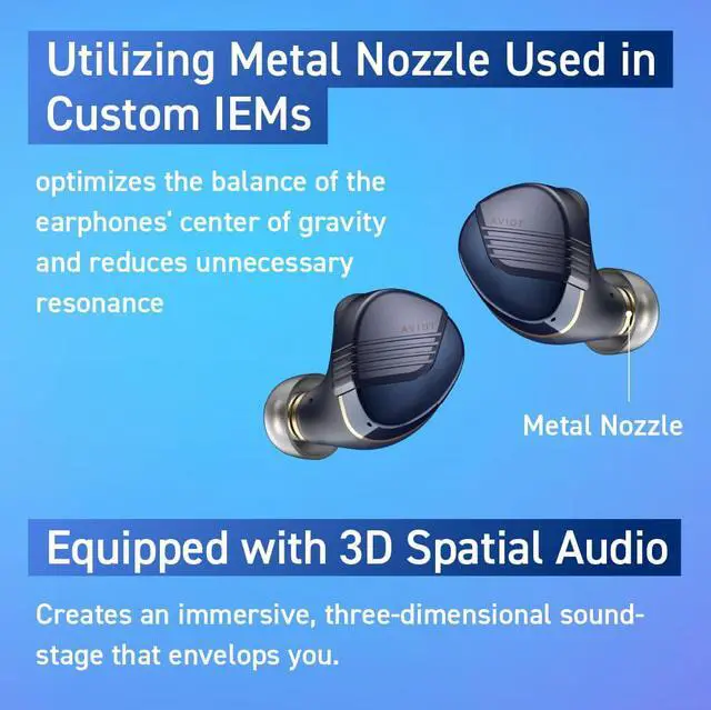 Alt view image 5 of 6 - TE-W1 Wireless Earbuds, Sound Coaxial 3D System, Adaptive Hybrid Noise Cancelling, High-Resolution Audio, LDAC Technology, Up to 50 Hours Playback, IPX4 Water Resistance (Dark Red)