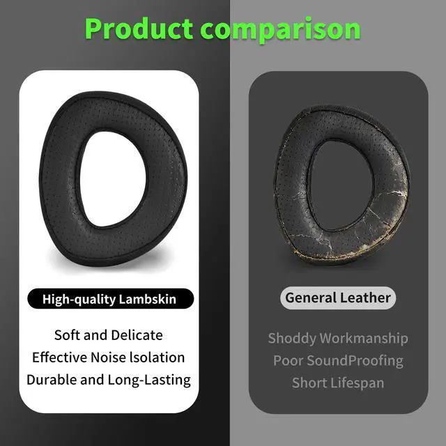 Alt view image 4 of 7 - Lambskin Earpads for Sennheiser HD700/HD 700 Headphones, Black | Perfect Fit, Simple Quick Install, Noise Isolation, Enhanced Durability, Ergonomic, Long Sessions, Memory Foam
