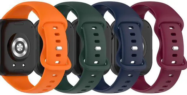 Main image of 4-Pack Compatible with Honor Rossini 2i Band, Soft Silicone Replacement Sport Wristband Strap Accessories for Rossini 2i