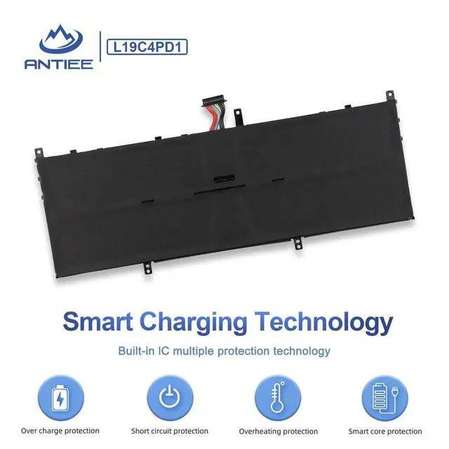 Alt view image 5 of 7 - L19C4PD1 Laptop Battery for Lenovo Ideapad Yoga 6-13ARE05 6-13ALC6 Yoga C640-13IML LTE Series L19D4PD1 5B10U65274 5B10W67329 5B10U65275 5B10W67385 SB10W67395 SB10W67360 60Wh 7820mAh