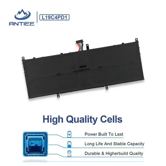 Alt view image 4 of 7 - L19C4PD1 Laptop Battery for Lenovo Ideapad Yoga 6-13ARE05 6-13ALC6 Yoga C640-13IML LTE Series L19D4PD1 5B10U65274 5B10W67329 5B10U65275 5B10W67385 SB10W67395 SB10W67360 60Wh 7820mAh