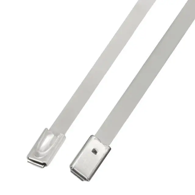 Alt view image 5 of 5 - Metal Zip Ties, 24 Inch, 100 Pcs, 304 Stainless Steel | Self-Locking Cable Ties, 270lbs Tensile Strength, Heavy Duty, For Vehicles, Farms, Gardens, Outdoor Chain Link Fence