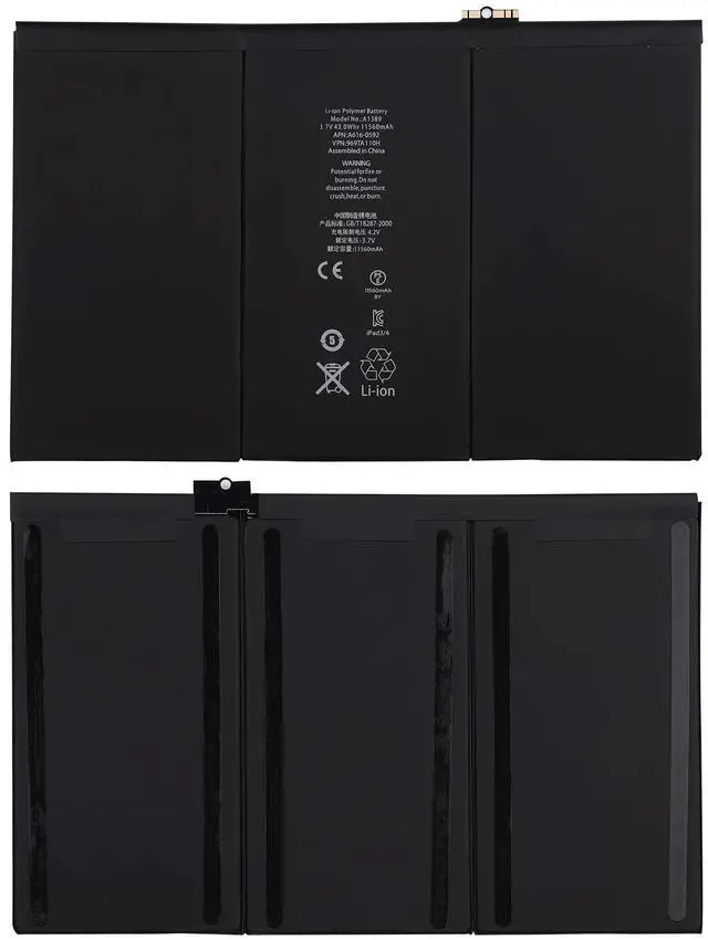 Alt view image 3 of 4 - A1389 Replacement Battery 616-0592, 616-0593, 616-0604 Battery Compatible with iPad 3 A1416, A1430 iPad 4 A1458, A1459, A1460