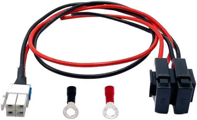 Main image of 3.28 Ft 4 Pin 12 AWG DC Power Cable Compatible with Yaesu Radio FT-450 FT950 Ken Wood TS-480 TS-590SG TS-890s Icom IC-7000 IC-7600