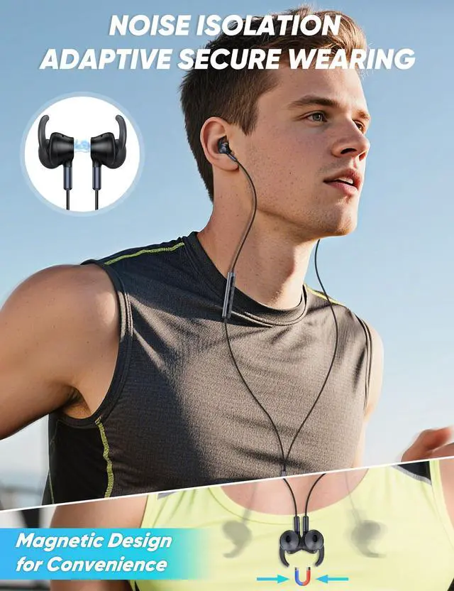 Alt view image 3 of 6 - USB Type C Headphone 5FT Wired Earbuds Anti-Loose Wingtip | Noise Canceling in-Ear Earphone with Mic for iPhone 17 Pro Max 16e 16 15 Plus School Corded Headset for Pixel 10 9 9a 8 7