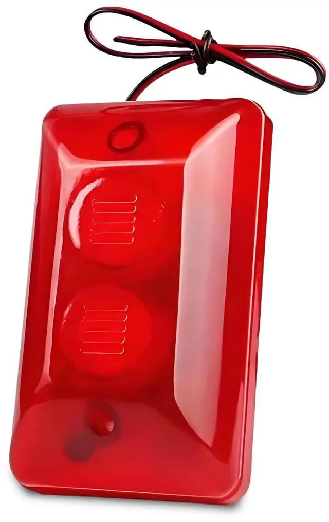 Main image of DC 12V 15W 120dB Wired Strobe Siren,Sound and Light Alarm System,Sound Alarm Siren Strobe Flashing Red Light for Home Security