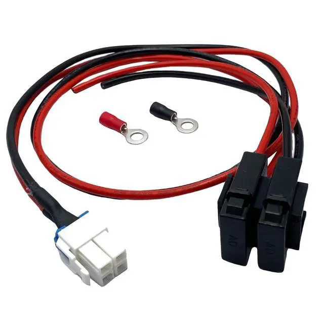 Alt view image 4 of 5 - 3.28 Ft 4 Pin 12 AWG DC Power Cable Compatible with Yaesu Radio FT-450 FT950 Ken Wood TS-480 TS-590SG TS-890s Icom IC-7000 IC-7600