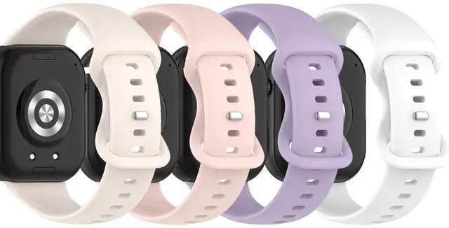 Main image of 4-Pack Compatible with Honor Rossini 2i Band, Soft Silicone Replacement Sport Wristband Strap Accessories for Rossini 2i