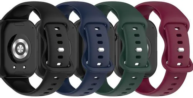 Main image of 4-Pack Compatible with Honor Rossini 2i Band, Soft Silicone Replacement Sport Wristband Strap Accessories for Rossini 2i