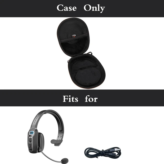 Alt view image 6 of 7 - Hard Carrying Case Suitable for LEVN Headset with Microphone, Trucker Headset, Waterproof Shockproof Headset Travel Protective Case, Case Only