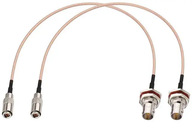 Main image of DIN 1.0/2.3 Male to BNC Female 75 Ohm Video SDI Cable 12 inch 2-Pack for 3G HD SDI Video Recorder Camera Assist Monitor Audio Gateway Hub Broadcast Router Frame Synchronizer Sync Converter