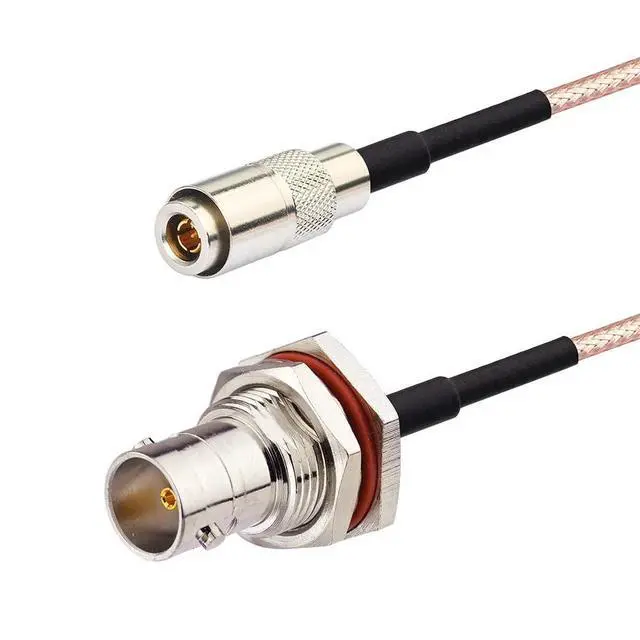 Alt view image 4 of 6 - DIN 1.0/2.3 Male to BNC Female 75 Ohm Video SDI Cable 12 inch 2-Pack for 3G HD SDI Video Recorder Camera Assist Monitor Audio Gateway Hub Broadcast Router Frame Synchronizer Sync Converter