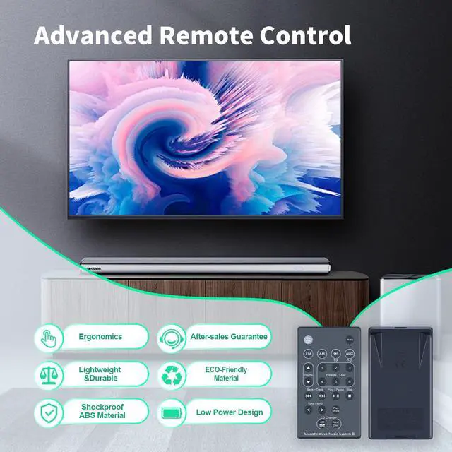 Alt view image 3 of 7 - New Replacement Remote Control Compatible with Bose Acoustic Wave Music System II AWRCCI