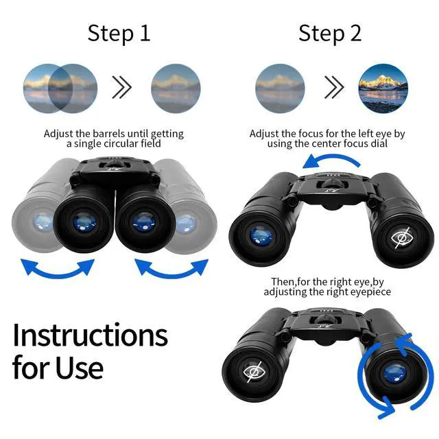 Alt view image 6 of 6 - 8x21 Small Compact Binoculars for Adults Kids,Mini Pocket Folding Binocular | Lightweight Travel Binoculars for Cruise Ship, Bird Watching, Sightseeing, Hiking, Concert, Theater, Opera and Sports