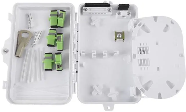 Main image of 6 Port FTTH Fiber Distribution Box - Splitter Box for SC, FC, E2000 Adapters