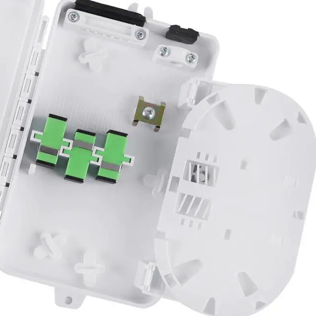 Alt view image 2 of 7 - 6 Port FTTH Fiber Distribution Box - Splitter Box for SC, FC, E2000 Adapters