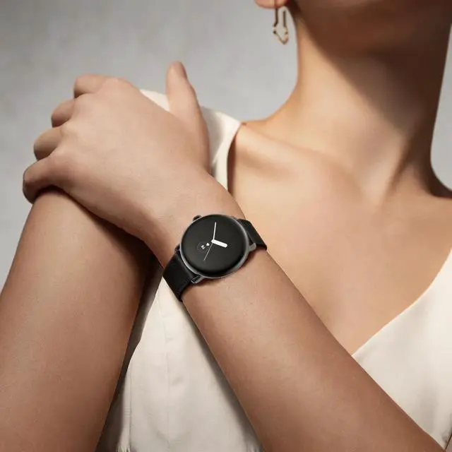 Alt view image 4 of 5 - Leather Bands | Compatible with Pixel Watch 5/4/3 45mm,5/4/3/2 41mm,for Women Men, Wristband,Strap