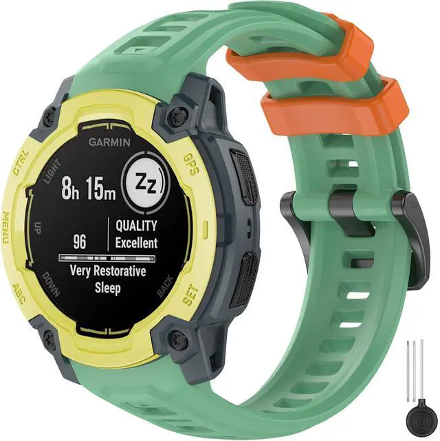 Main image of Silicone Band for Garmin Instinct 3/E 45mm Sport Strap, 22mm/26mm Waterproof Adjustable Watch Bracelet Replacement Wristband for Garmin Instinct 3 SOLAR/AMOLED for Men and Women