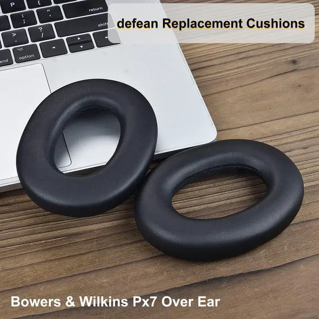 Alt view image 6 of 7 - Px7 Earpads - Replacement Ear Pads Cover Cushions Compatible with Bowers & Wilkins Px7 Over Ear Wireless Bluetooth Headphones,High-Density Noise Cancelling Foam (Black Protein Leather)