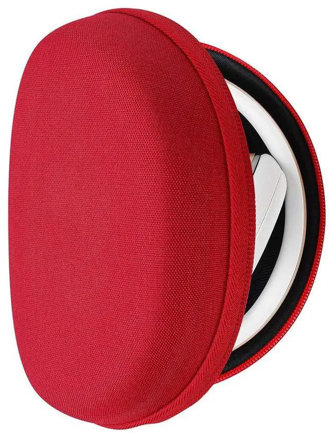 Main image of Shield Headphones Case Compatible with Beats Solo HD/4/3/2/ Pro Wireless Case, Replacement Hard Shell Travel Carrying Bag with Cable Storage (Red)