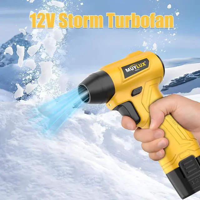Alt view image 4 of 6 - Led Air Duster, Mini Compressed Air Duster, 135000RPM Power Electric Air Duster Hand Held, Breeze Electric Blowers with Led, Cordless Dust Blower for Computer, Keyboard, House, 2 Batteries