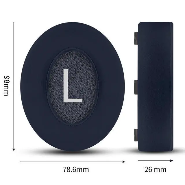 Alt view image 4 of 6 - Replacement Cooling-Gel Earpads for Bose Noise Cancelling Headphones 700 (NC700) - Ice-Silk Fabric, Memory Foam for Ultimate Comfort - Blue