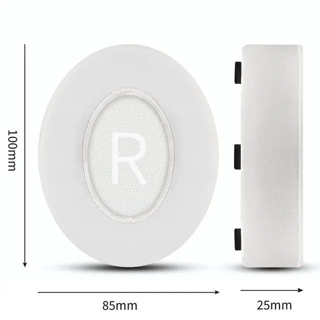 Alt view image 4 of 6 - Replacement Cooling-Gel Earpads for Bose Noise Cancelling Headphones 700 (NC700) - Ice-Silk Fabric, Memory Foam for Ultimate Comfort - White