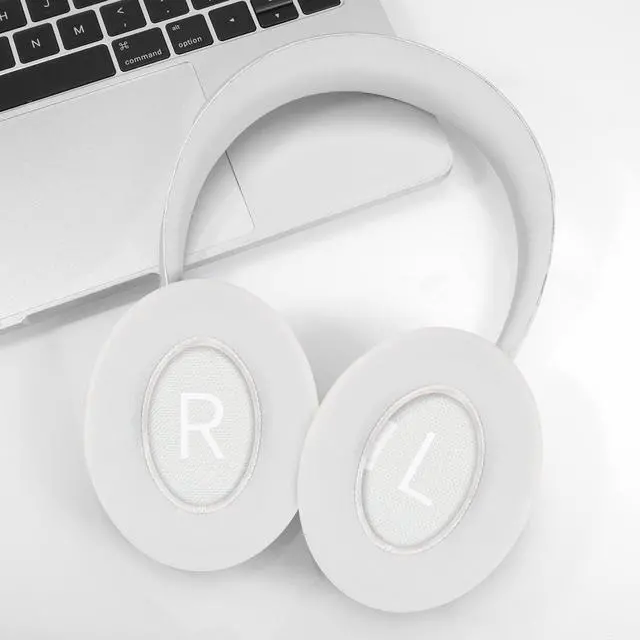 Alt view image 5 of 6 - Replacement Cooling-Gel Earpads for Bose Noise Cancelling Headphones 700 (NC700) - Ice-Silk Fabric, Memory Foam for Ultimate Comfort - White
