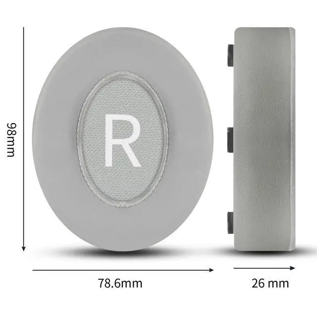Alt view image 3 of 6 - Replacement Cooling-Gel Earpads for Bose Noise Cancelling Headphones 700 (NC700) - Ice-Silk Fabric, Memory Foam for Ultimate Comfort - Light Grey