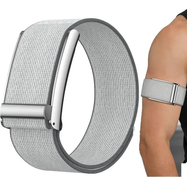 Alt view image 2 of 6 - Nylon Sport Bands Compatible with Whoop 5.0 One/Peak/Life Arm Band | Adjustable, Waterproof, Breathable, Replacement Wristbands Straps Not Compatible with Gen 4