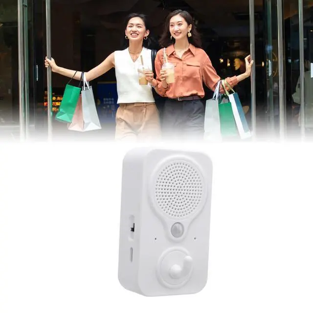 Alt view image 3 of 7 - Motion Activated Sound Player, Welcome Doorbell DIY Voice Recordable PIR Infrared Motion Sensor Activated Voice Player, Body Detector for Door Greeter, Entry Alert