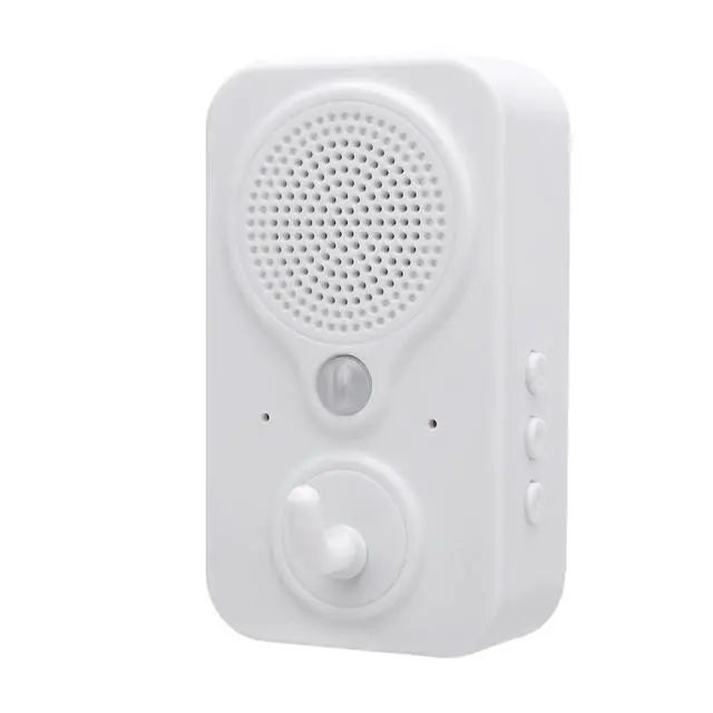 Alt view image 6 of 7 - Motion Activated Sound Player, Welcome Doorbell DIY Voice Recordable PIR Infrared Motion Sensor Activated Voice Player, Body Detector for Door Greeter, Entry Alert