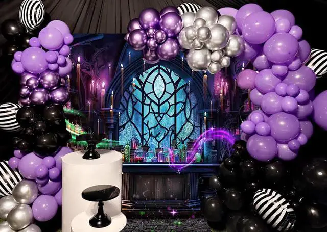 Alt view image 5 of 7 - Halloween Mad Scientist Lab Backdrop 10x8FT Spooky Chemistry Laboratory Magic Witch Background Halloween Party Decorations Supplies Photo Props