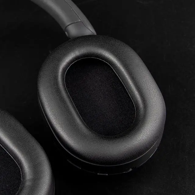 Alt view image 6 of 6 - Replacement Earpads for Sony WH-1000XM5 (WH1000XM5) Noise Canceling Headphones, Ear Pads Cushions with Protein Leather and Noise Isolation Memory Foam, Added Thickness - Black