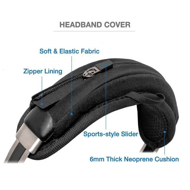 Alt view image 3 of 7 - Earpads Headband Cushion Cover Refresher Kit Compatible with Sennheiser PXC550, PXC 550-II, PXC480, MB660 UC, MB 660 MC Headphone, Protein Leather Replacement Ear Pads with Memory Foam