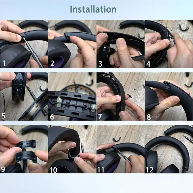 Alt view image 5 of 6 - Xbox Headset Earpads and Headband Cover Compatible with Microsoft Xbox Wireless Headset Xbox Stereo Headset 20th Anniversary Special Edition Headset(Protein Leather and Memory Foam Ear Cushions)